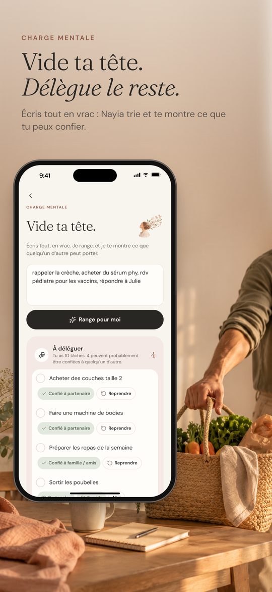 Vide ta tête, délègue le reste : la charge mentale triée